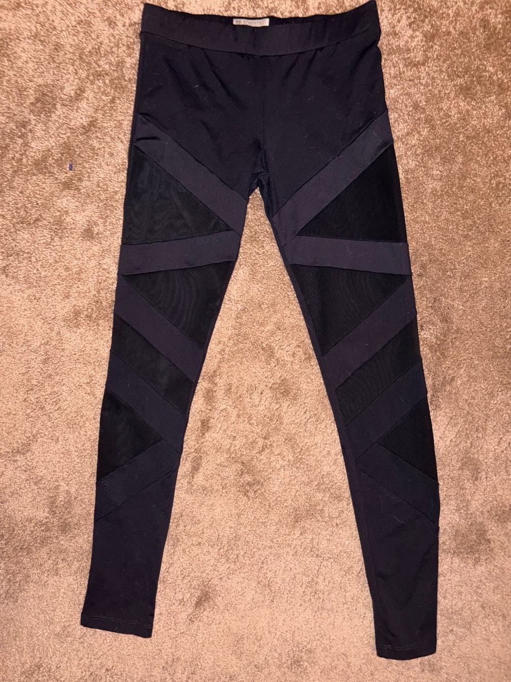 Forever 21 Medium Black Leggings w| mesh